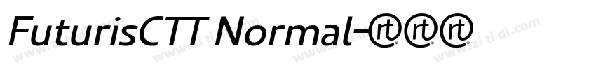 FuturisCTT Normal字体转换